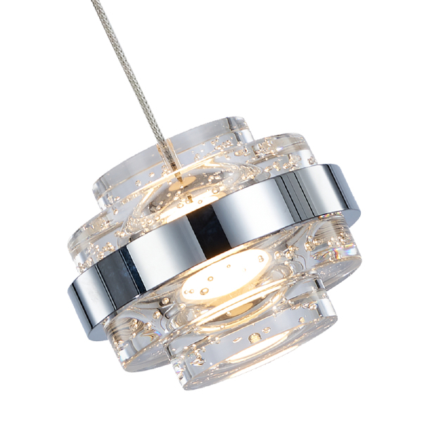 Светильник подвесной Indiana MD22030002-1A chrome/clear