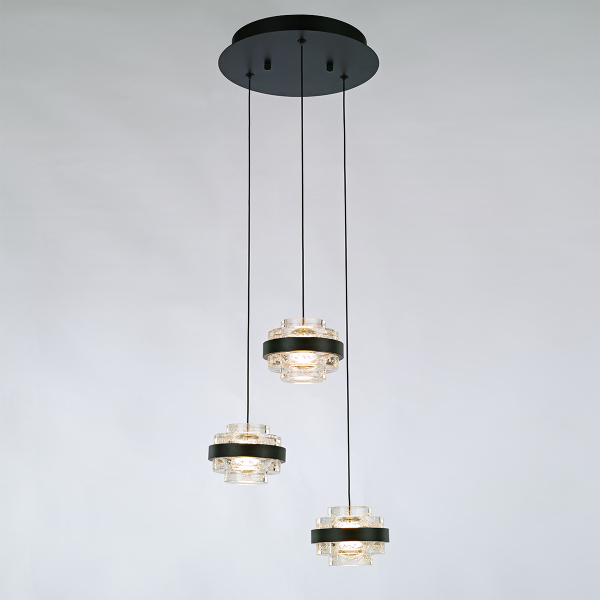 Светильник подвесной Indiana MD22030002-3A black/clear