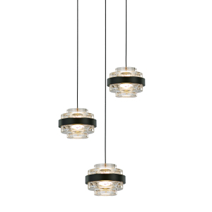 Светильник подвесной Indiana MD22030002-3A black/clear