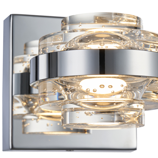 Настенное бра Indiana MB22030002-1A chrome/clear