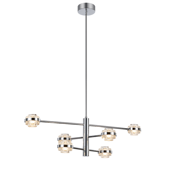 Люстра на штанге Indiana MX22030002-6A chrome/clear