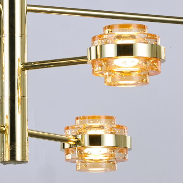 Люстра на штанге Indiana MX22030002-6A gold/champagne