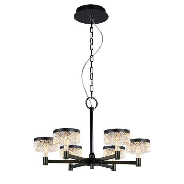 Подвесная люстра Diamond cut MD21020075-6A matt black