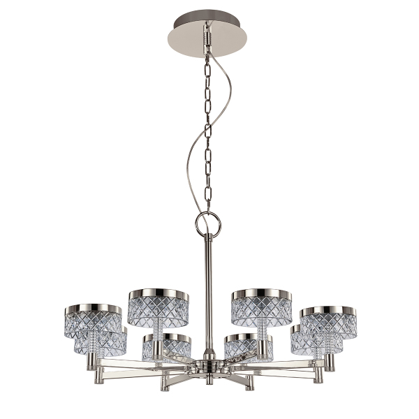 Подвесная люстра Diamond cut MD21020075-8A satin nickel