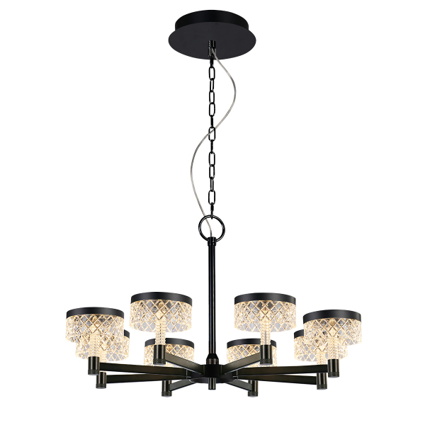 Подвесная люстра Diamond cut MD21020075-8A matt black