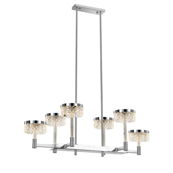 Люстра на штанге Diamond cut MD21020075-6B chrome