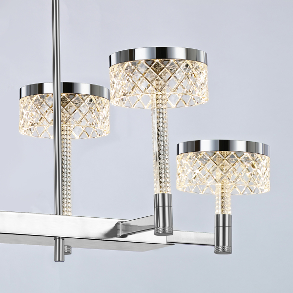 Люстра на штанге Diamond cut MD21020075-6B chrome