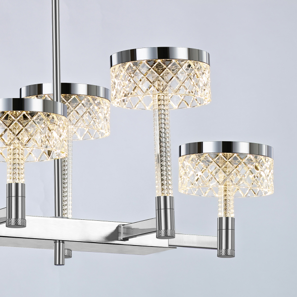 Люстра на штанге Diamond cut MD21020075-8B chrome