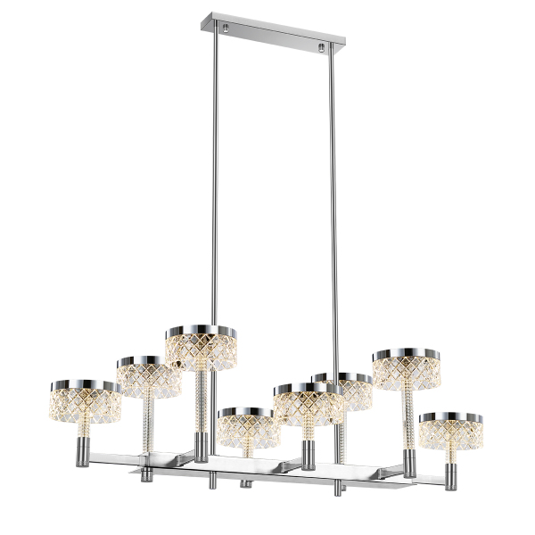 Люстра на штанге Diamond cut MD21020075-8B chrome