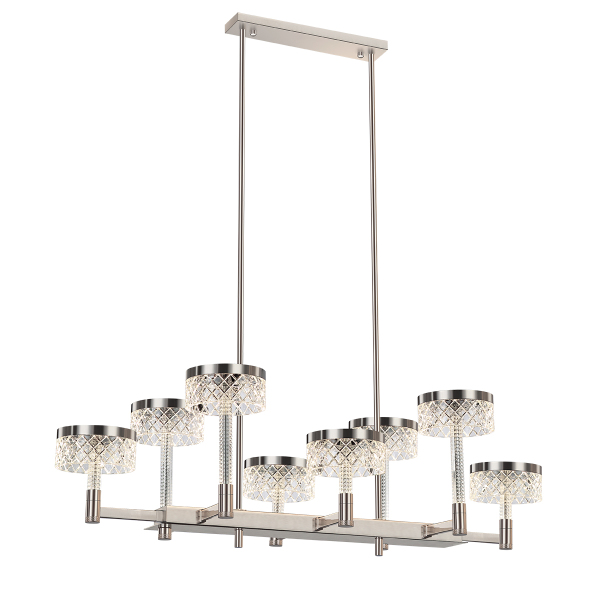Люстра на штанге Diamond cut MD21020075-8B satin nickel