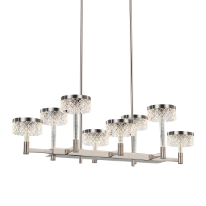 Люстра на штанге Diamond cut MD21020075-8B satin nickel