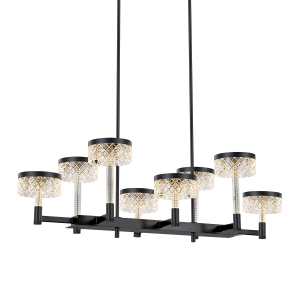 Люстра на штанге Diamond cut MD21020075-8B matt black