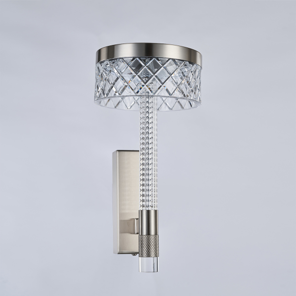 Настенное бра Diamond cut MB21020075-1A satin nickel