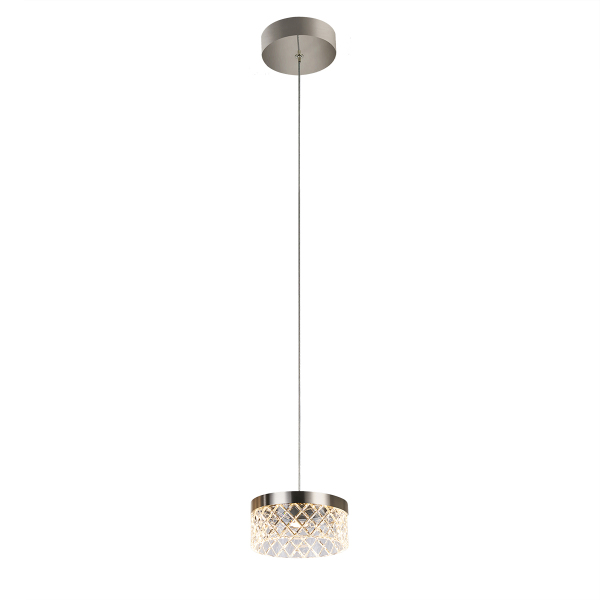 Светильник подвесной Diamond cut MD21020075-1A satin nickel