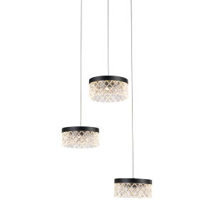 Светильник подвесной Diamond cut MD21020075-3A matt black