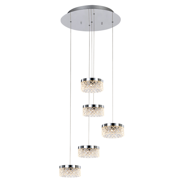 Светильник подвесной Diamond cut MD21020075-5A chrome