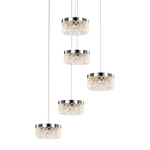 Светильник подвесной Diamond cut MD21020075-5A chrome