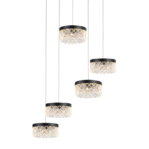 Светильник подвесной Diamond cut MD21020075-5A matt black