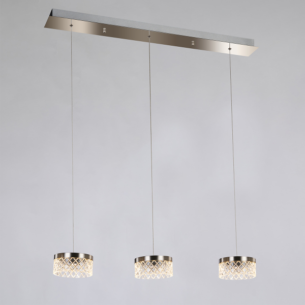 Светильник подвесной Diamond cut MD21020075-3B satin nickel