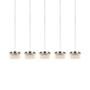 Светильник подвесной Diamond cut MD21020075-5B satin nickel