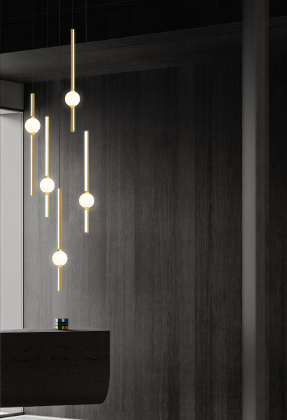 Светильник подвесной MD21001050 MD21001050-1A black/gold