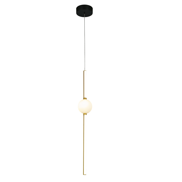 Светильник подвесной MD21001050 MD21001050-1A black/gold