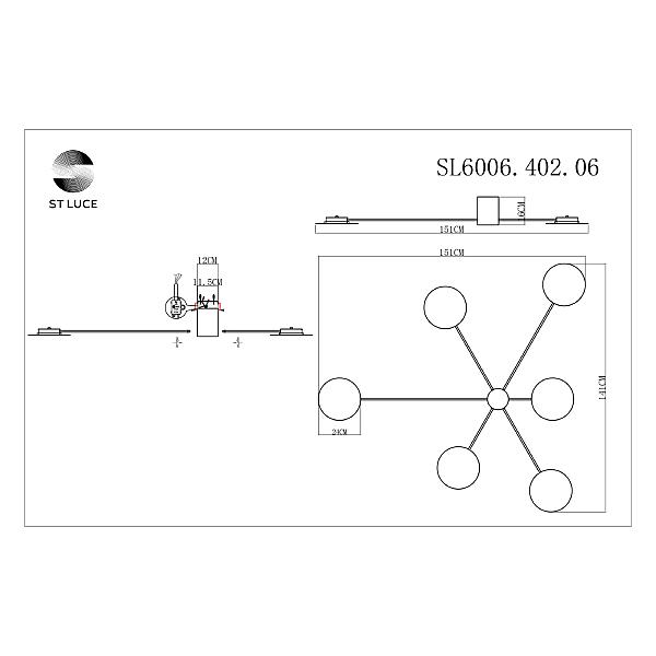 Потолочная люстра Tondo SL6006.402.06