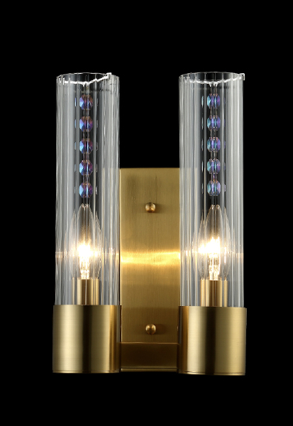 Настенное бра Otono OTONO AP2 BRASS/TRANSPARENTE