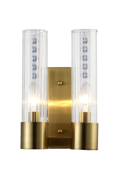 Настенное бра Otono OTONO AP2 BRASS/TRANSPARENTE