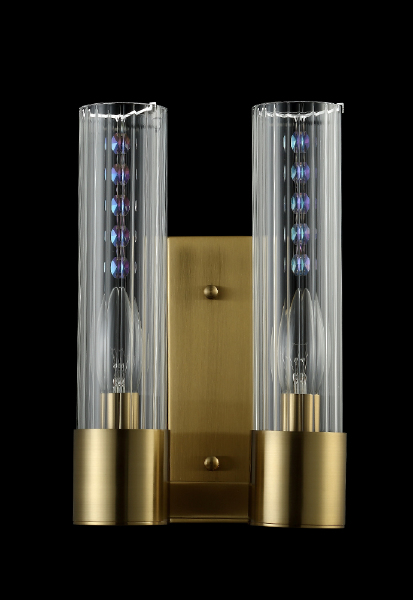 Настенное бра Otono OTONO AP2 BRASS/TRANSPARENTE