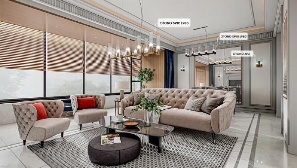 Подвесная люстра Otono OTONO SP10 L980 BRASS/TRANSPARENTE