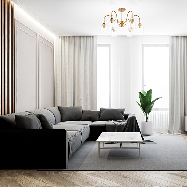 Потолочная люстра Gloss 1141/6PL Clear