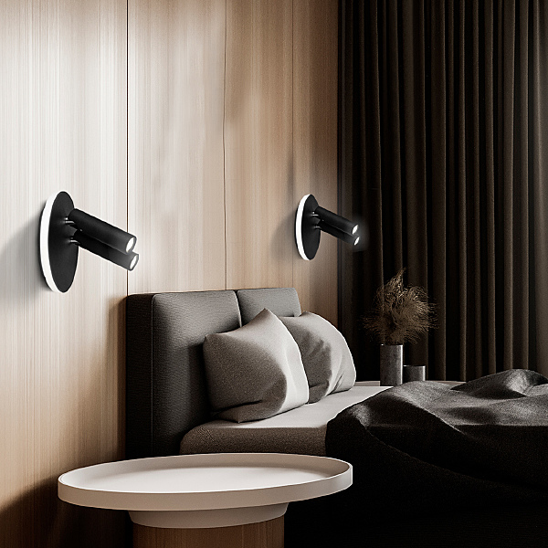 Светильник спот 20019 20019SMA/02LED SBK