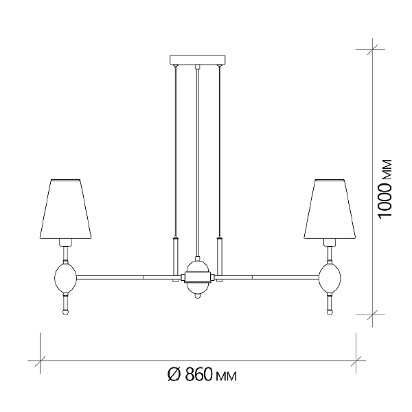 Подвесная люстра Elegy 2106/8S