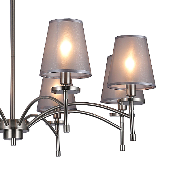 Потолочная люстра Faith 694/8PL Nickel