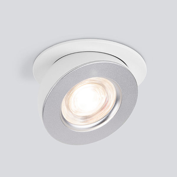 Встраиваемый светильник Pruno Pruno белый/серебро 8W 4200К (25080/LED)