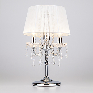 Настольная лампа Allata 2045/3T хром/белый настольная лампа