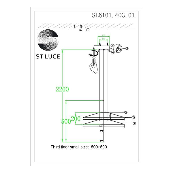Подвесная люстра Isola SL6101.403.01