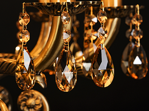 Подвесная люстра Sylvia L.8110-8BR CRISTAL-SHADE