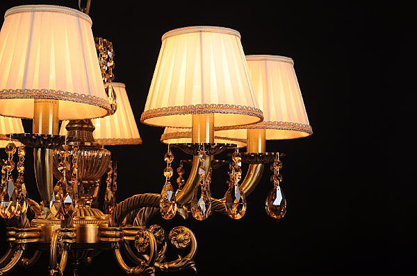 Подвесная люстра Sylvia L.8110-8BR CRISTAL-SHADE