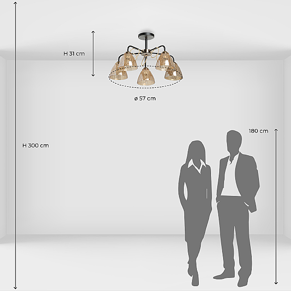 Потолочная люстра Альфа 324017905