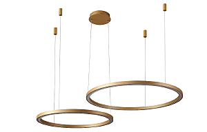 Подвесная люстра Fortuna FORTUNA SP123W LED D600+800 GOLD