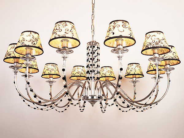 Подвесная люстра Doge Luce 50892(LAMP.111/12.02 SCHO.BLACK+TRANS.SHADE)