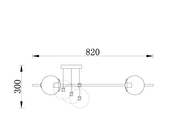 Потолочная люстра Damask FR5205PL-08BS