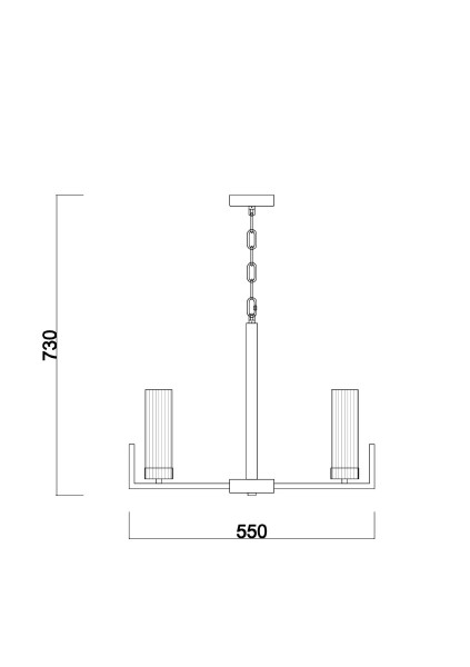 Подвесная люстра Adeline FR5214PL-05BS