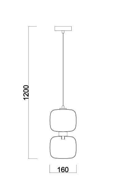 Светильник подвесной Lumen FR5215PL-01CH
