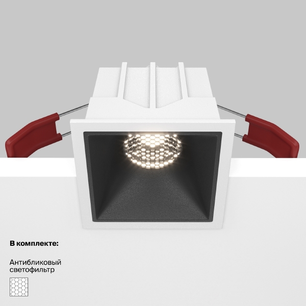 Встраиваемый светильник Alfa LED DL043-01-10W4K-SQ-WB