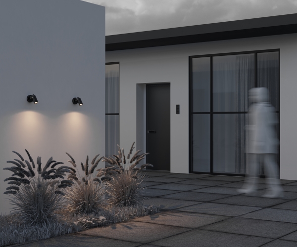 Уличный настенный светильник Scope O025WL-01B