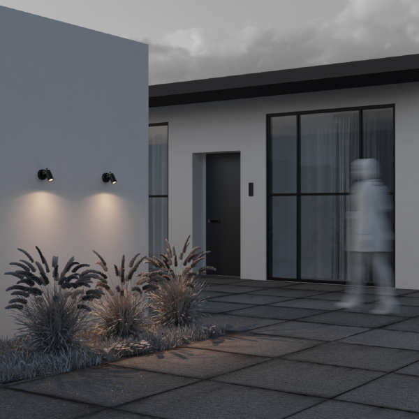 Уличный настенный светильник Scope O025WL-01B