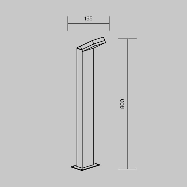 Уличный наземный светильник Paso O595FL-L12B3K